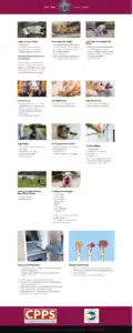 A collage of animal care services. Includes photos of cats, dogs, horses, and a person at an ATM.